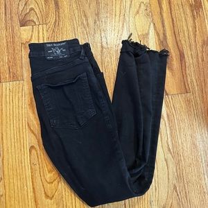 True Religion Skinny Jeans Black Sz 26